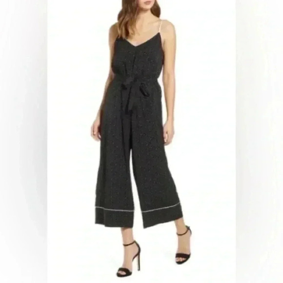 NWT Nordstrom Leith Polka Dot Jumpsuit - Picture 1 of 1